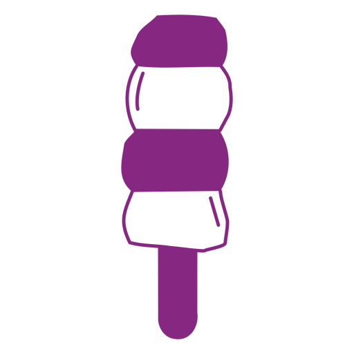 Design de cone de sorvete roxo Desenho PNG