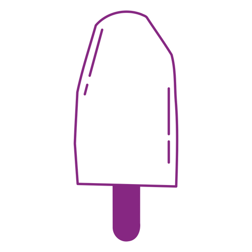 Purple ice cream popsicle PNG Design