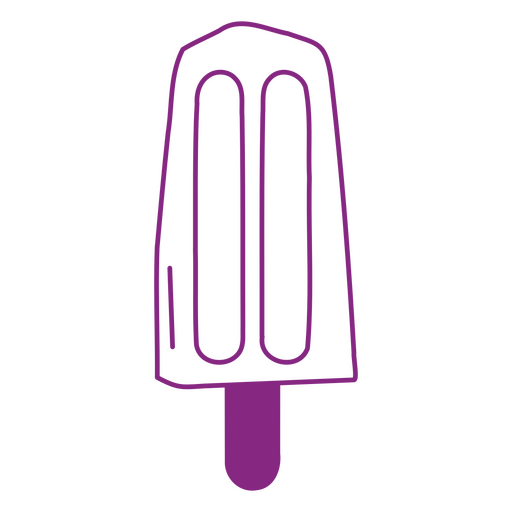 Purple popsicle design PNG Design