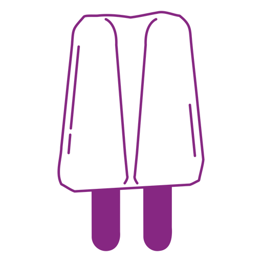 Doble purple popsicle design PNG Design