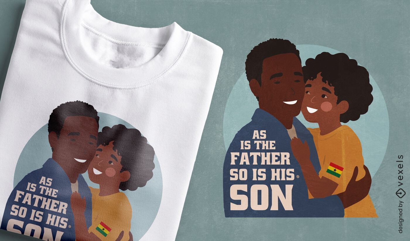 Diseño de camiseta con cita de amor familiar.