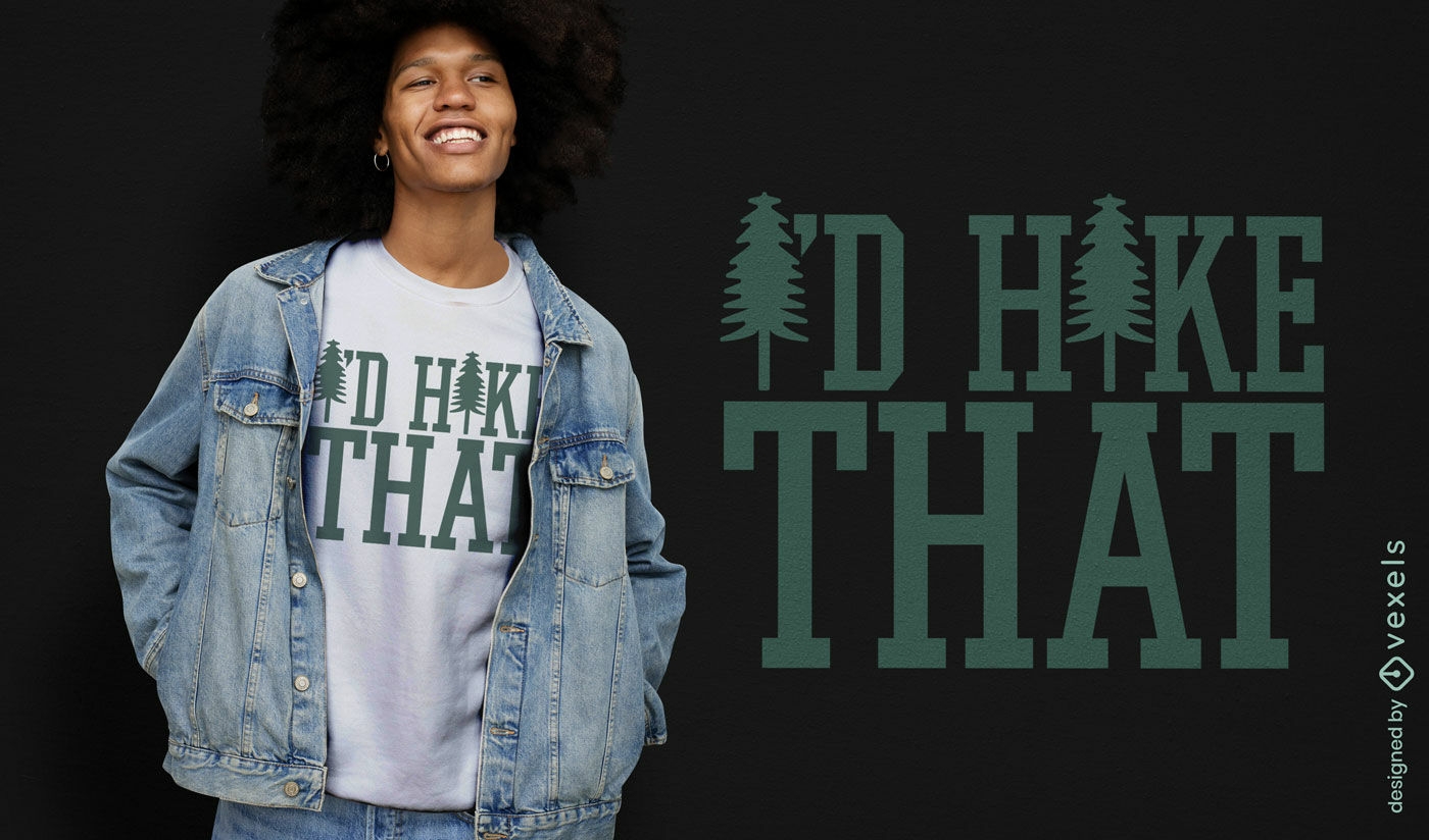 T-Shirt-Design mit Zitat für Naturliebhaber