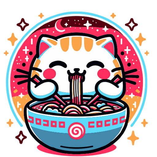 Cute cat noodle bowl t-shirt design PNG Design