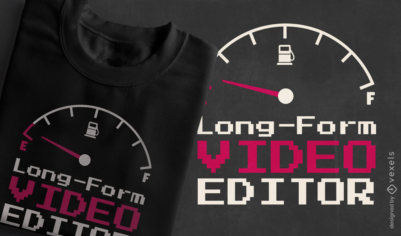 T-Shirt-Design für Videoeditor