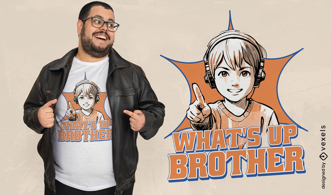 Brother streamer t-shirt design
