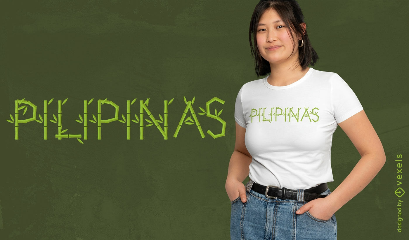 Diseño de camiseta de Filipinas.