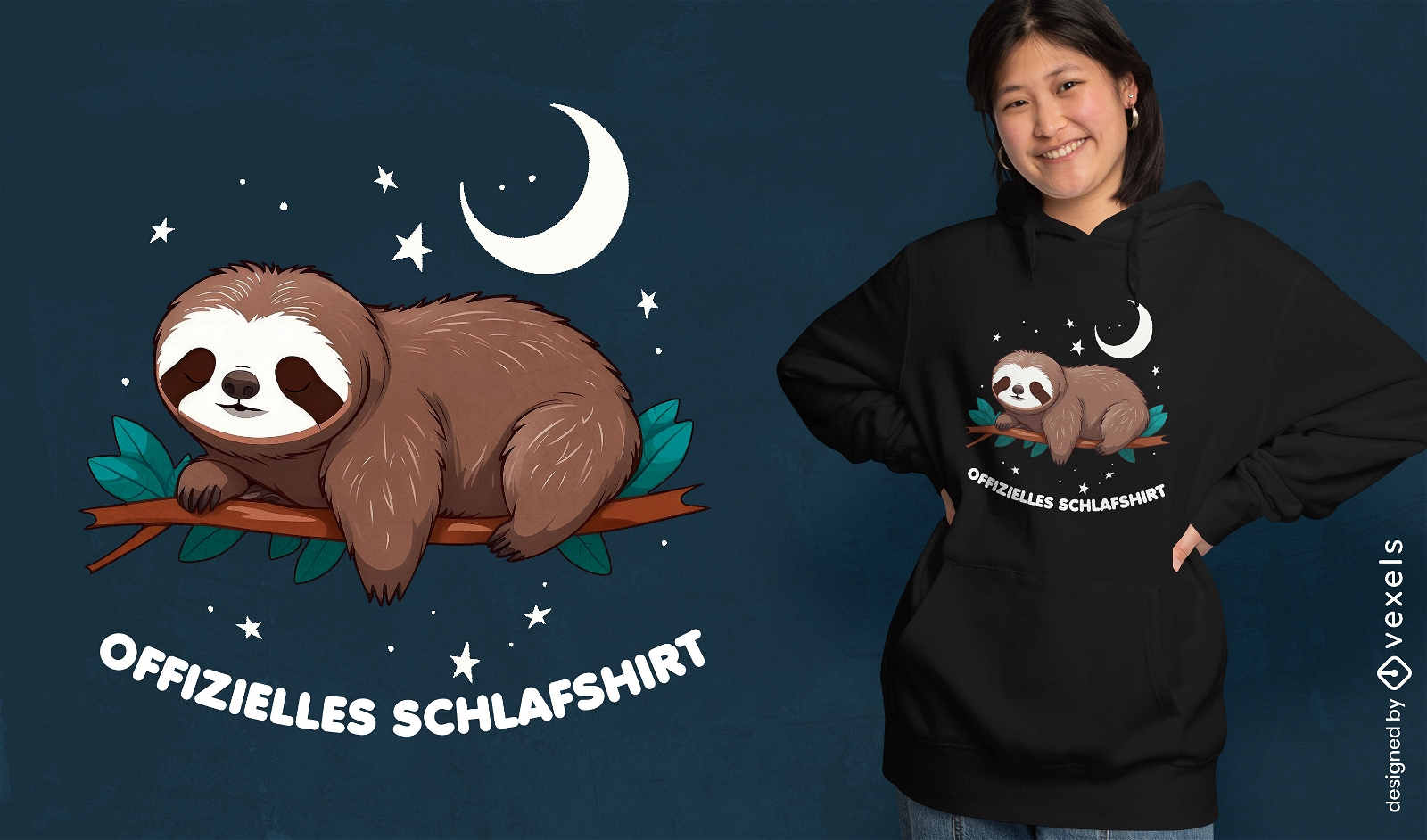 Officially sleeping sloth t-shirt design