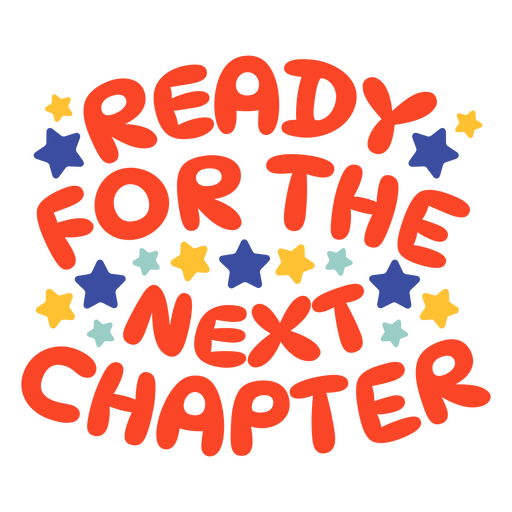 Inspirational chapter quote design PNG Design