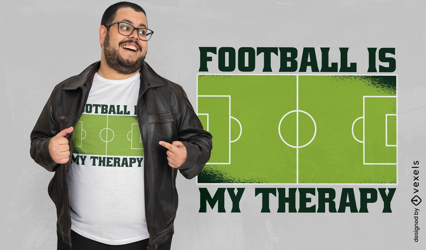 Football my therapy t-shirt design