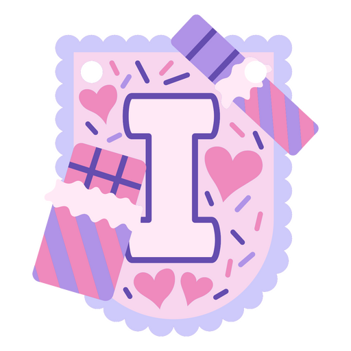 Diseño gráfico lúdico con temática amorosa Diseño PNG