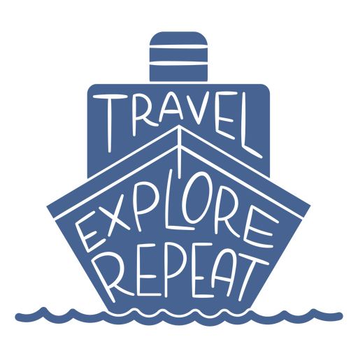 Travel explore repeat design PNG Design