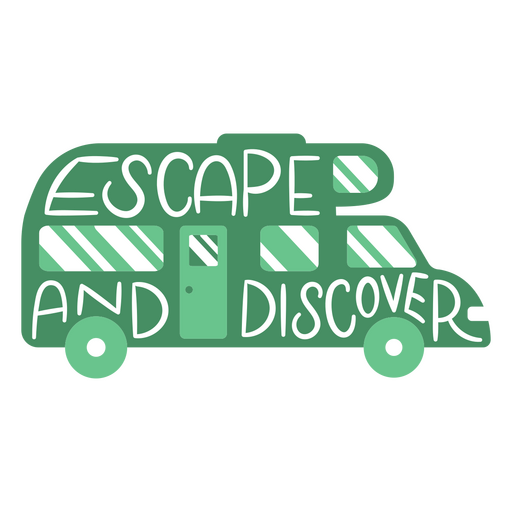 Escape and discover van PNG Design