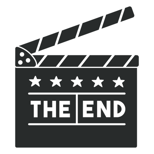 Ilustração clássica de claquete de cinema com legenda Desenho PNG