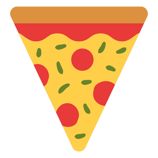 Design de fatia de pizza Desenho PNG