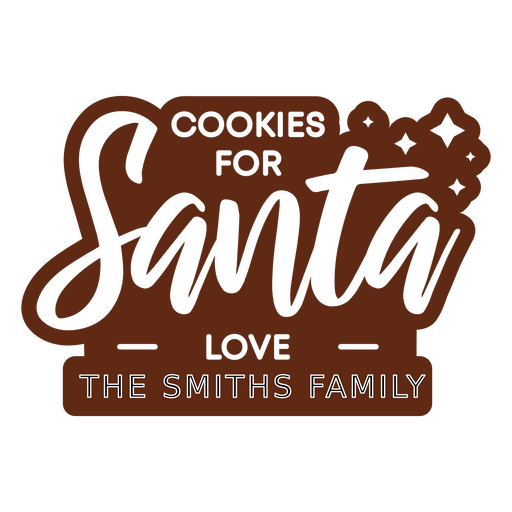 Diseño de plato de galletas de Papá Noel personalizado Diseño PNG