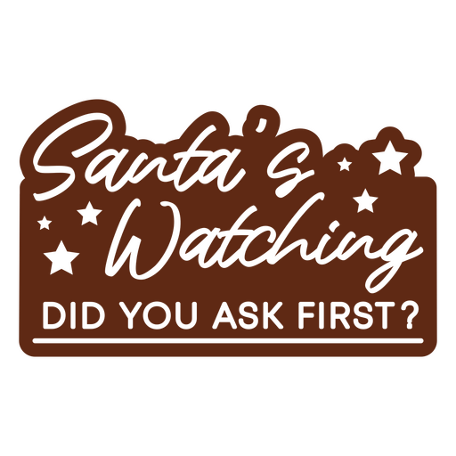 Funny santa quote design with stars PNG Design