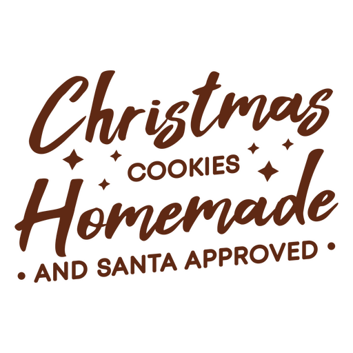 Diseño encantador de frase de galletas navideñas Diseño PNG