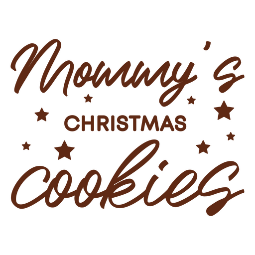 Biscoitos de natal da mamãe Desenho PNG