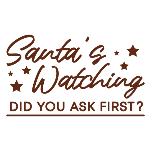 Humorous santa quote design PNG Design