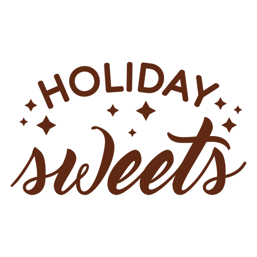 Holiday sweets quote PNG Design