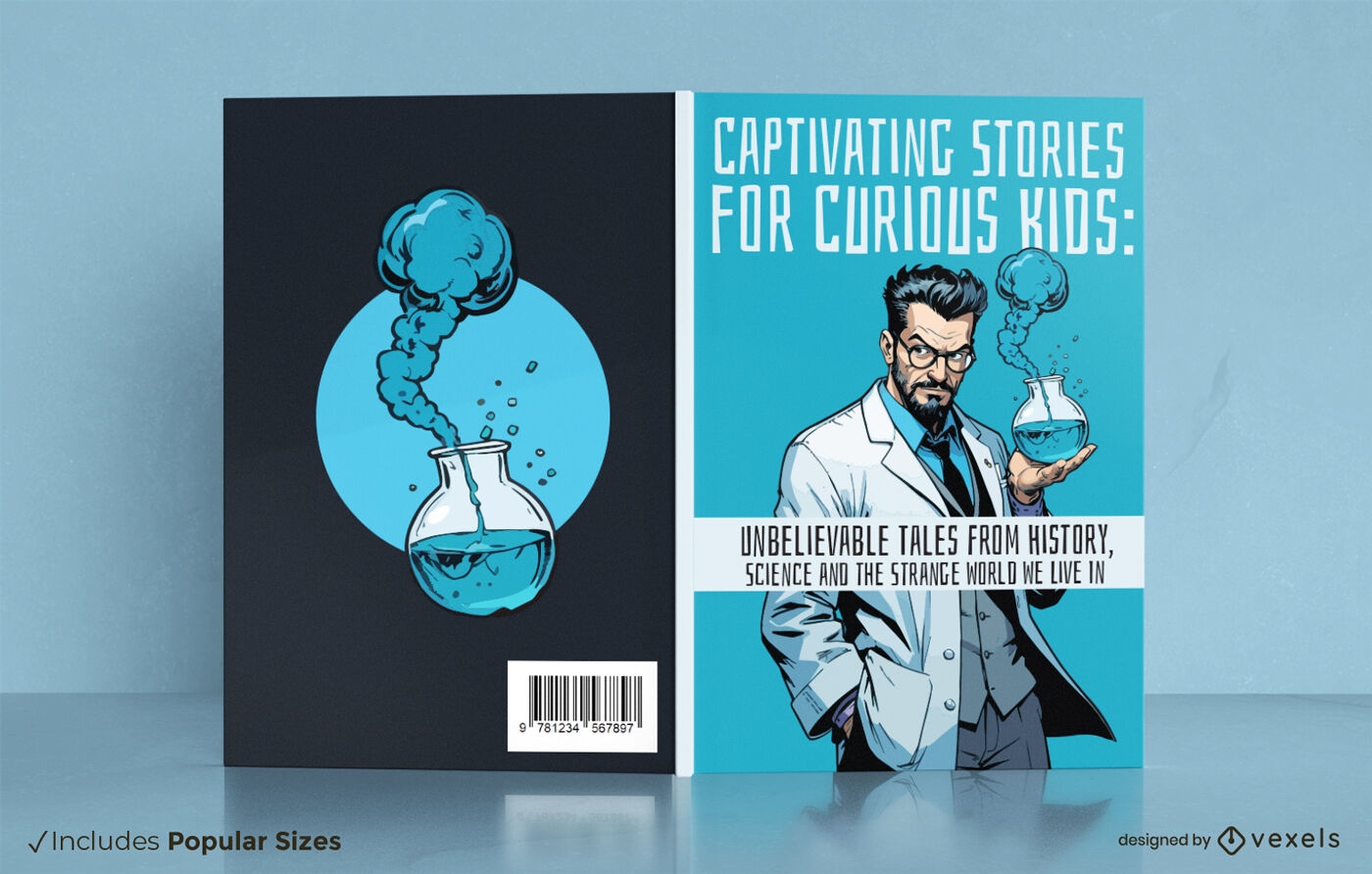 Diseño de portada de libro científico.