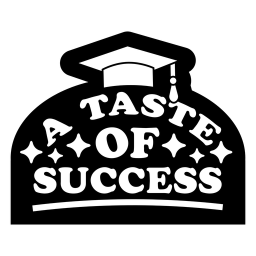 Design de citação inspiradora para formatura de sucesso Desenho PNG