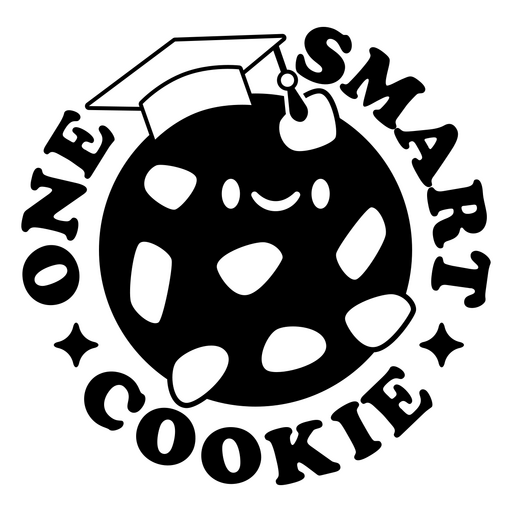 Design de biscoito lúdico com chapéu de formatura Desenho PNG