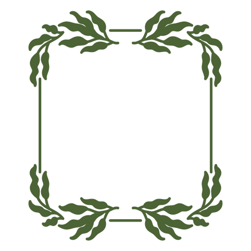 Ilustração elegante de moldura botânica Desenho PNG