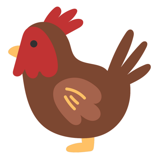Cute rooster PNG Design