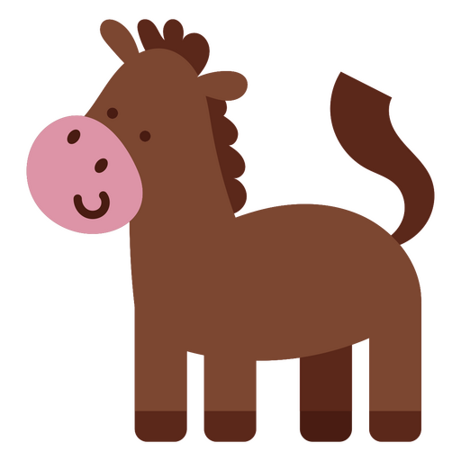Cute cartoon horse PNG Design