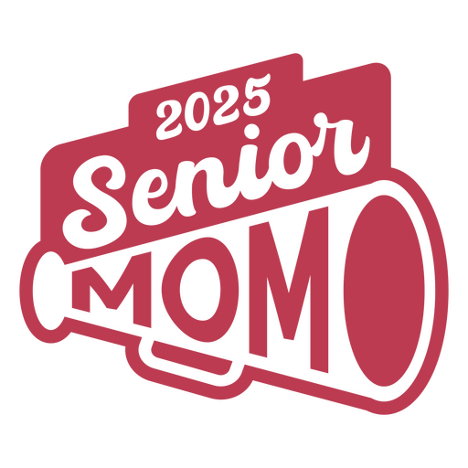 2025 senior mom flat PNG Design