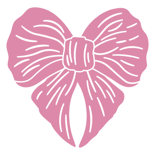 Stilvolles rosa Herzschleifen-Design PNG-Design