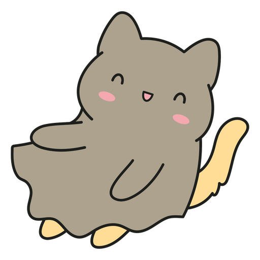 Diseño de personaje de dibujos animados de mascota juguetón para ropa Diseño PNG