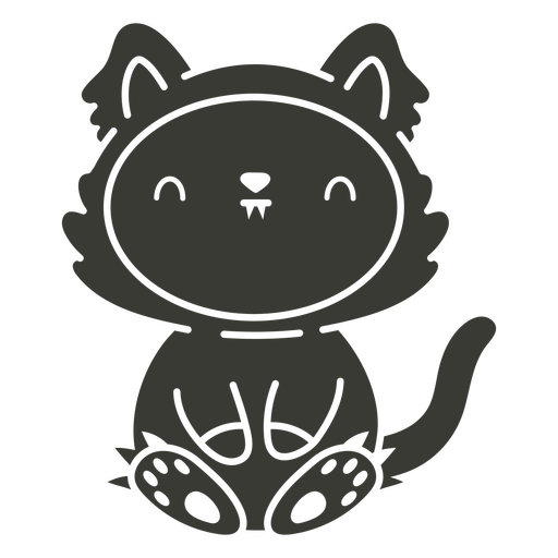 Cute playful animal character illustration design PNG Design