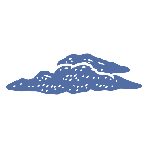 Blauer bewölkter Himmel Wolken PNG-Design