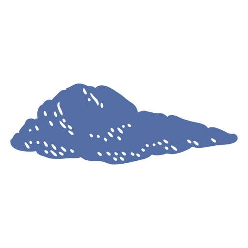 Verspielte blaue Wolkenillustration PNG-Design