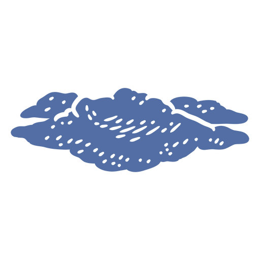 Ilustração artística de nuvem Desenho PNG