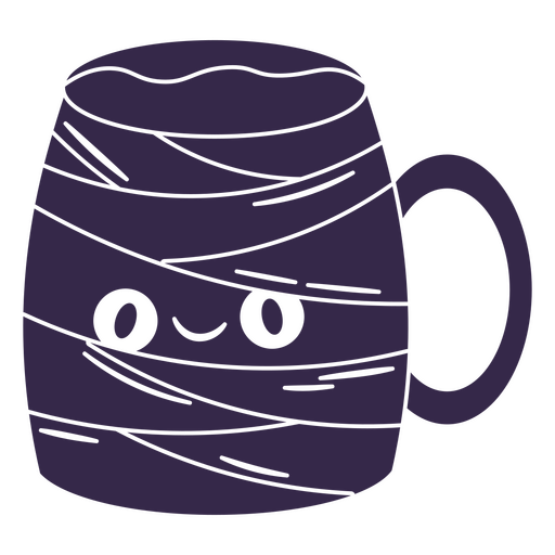 Lindo diseño de taza de momia Diseño PNG