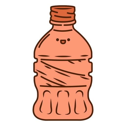 Cute cartoon water bottle illustration PNG Design