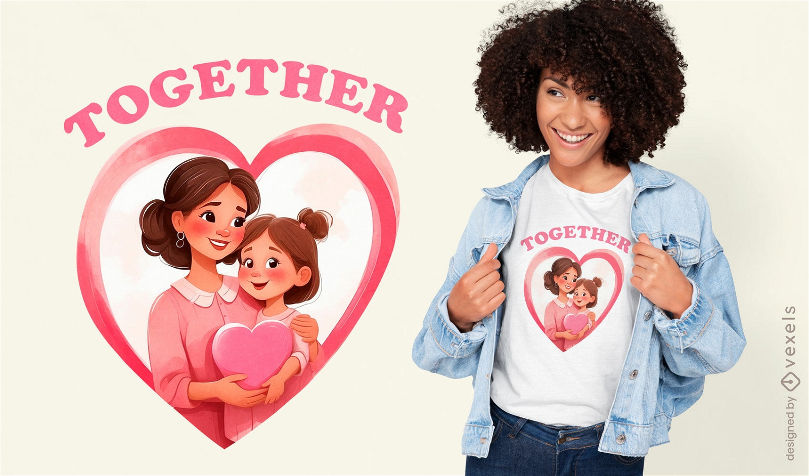 Togetherness family quote t-shirt design
