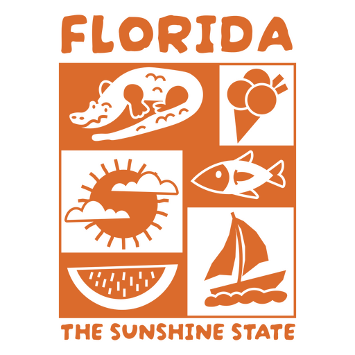 Florida The Sunshine State PNG & SVG Design For T-Shirts