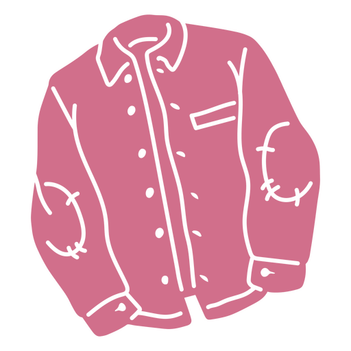 Vibrant pink jacket illustration PNG Design