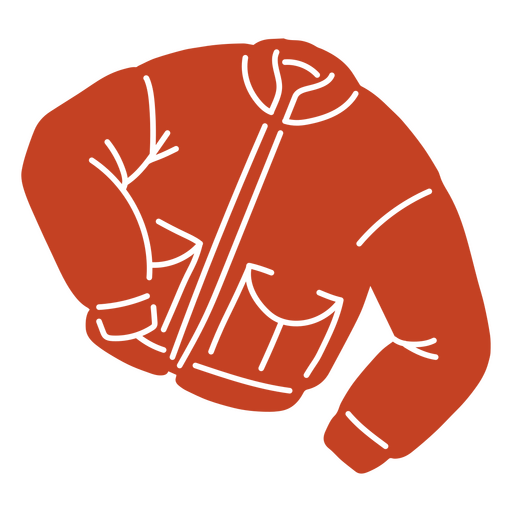 Diseño de chaqueta roja y negra. Diseño PNG