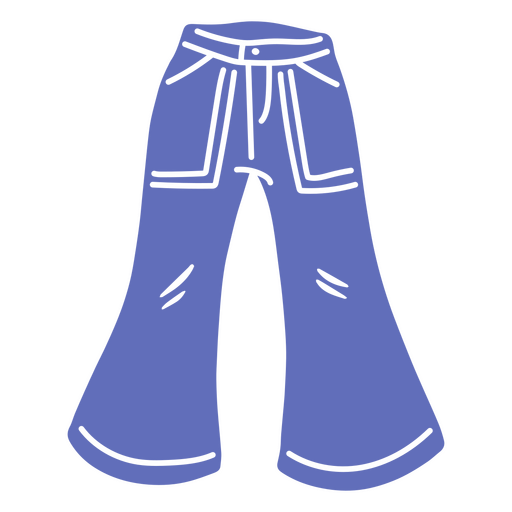 Bluejeans mit weißem Gürtelschlaufen-Design PNG-Design