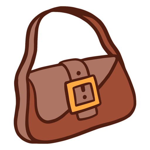 Diseño de cartera de piel marrón. Diseño PNG