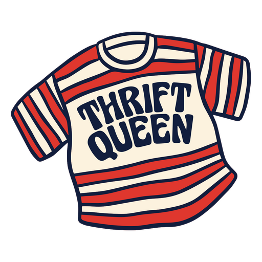 T-Shirt-Design mit Vintage-Streifengrafik PNG-Design