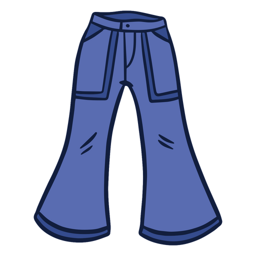 Diseño de vaqueros azules. Diseño PNG