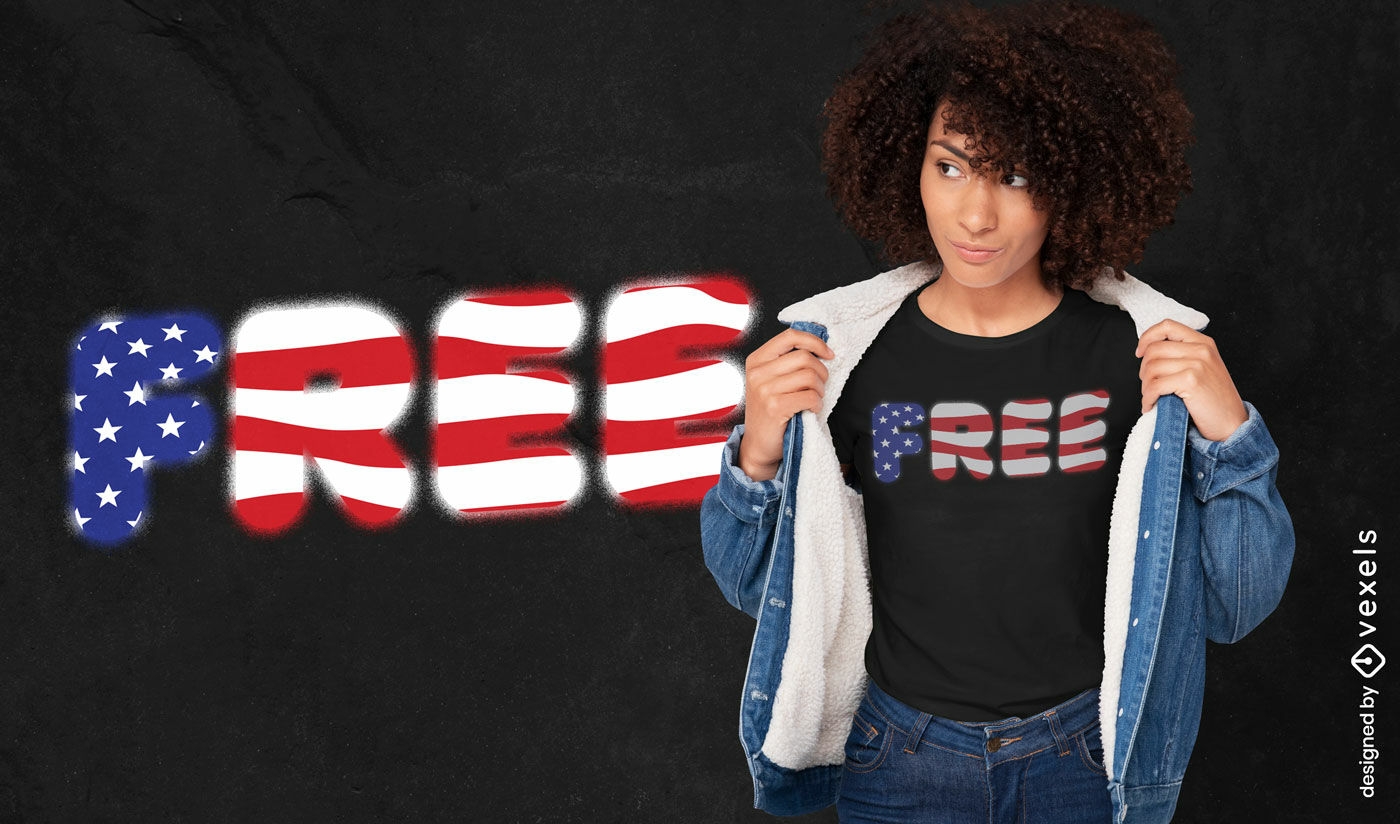 Patriotisches kostenloses T-Shirt-Design
