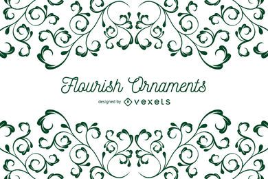 Flourish Ornaments background frame