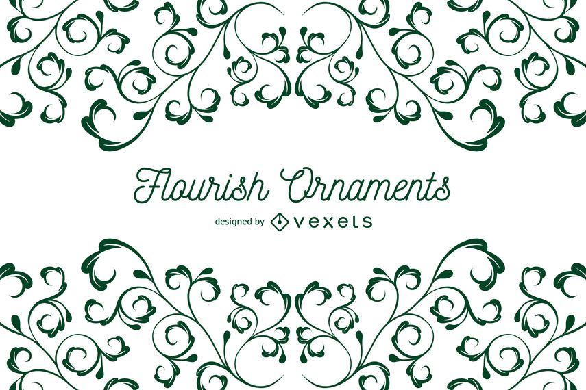 Marco del fondo de los ornamentos del Flourish Marco del fondo de los ornamentos del Flourish